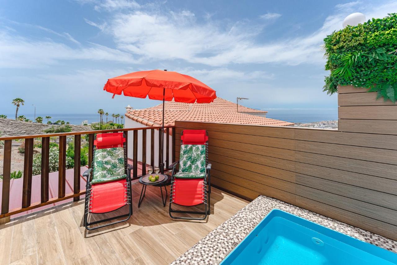 Bungalow Private Pool Bbq Air Conditioning Stunning Ocean View Costa Adeje  Kültér fotó